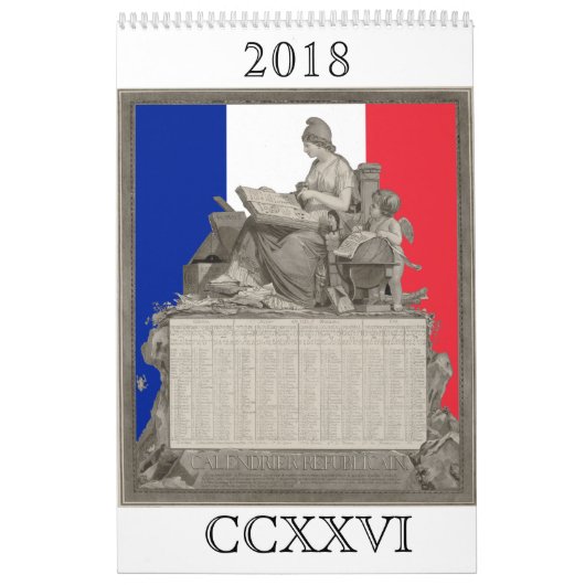 Calendrier révolutionnaire français pour 2018 (Protection)