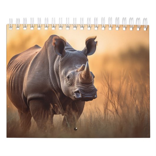 Calendrier Rhino dans la nature (Protection)