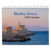 Calendrier Rhodes, Grèce 2026 (Protection)