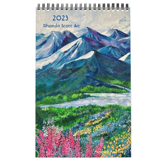 Calendrier Rhonda Scott Art 2023 Small Calendar (Protection)