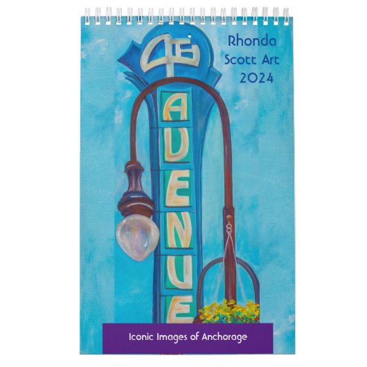 Calendrier Rhonda Scott Art 2024 (Protection)