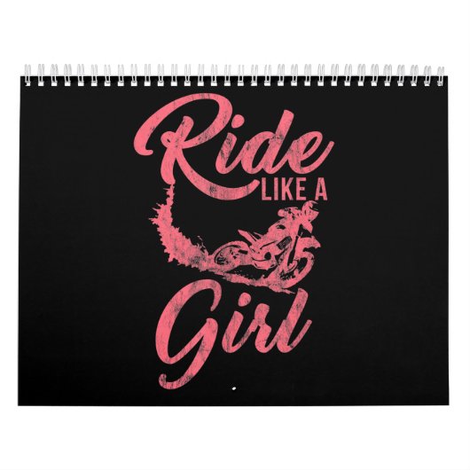 Calendrier Ride As A Girl Motorcycle Funny Cadeau (Protection)