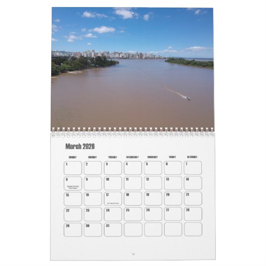 Calendrier Rio Grande do Sul-Brésil (Mar 2026)