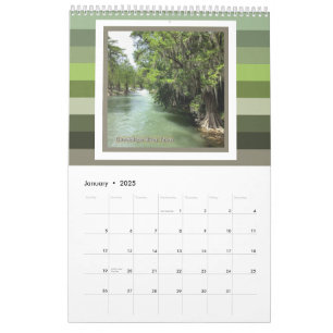 Calendrier Rivière Guadalupe en Gruene, Texas