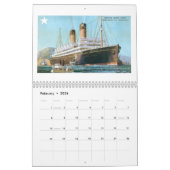 Calendrier RMS Titanic et bateaux de la ligne blanche (Feb 2026)