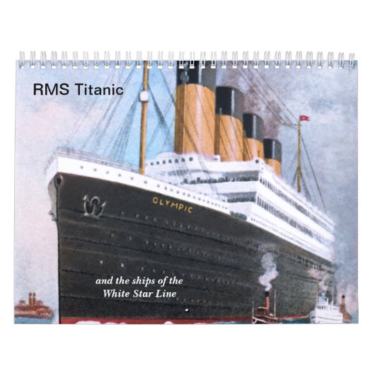 Calendrier RMS Titanic et bateaux de la ligne blanche (Protection)