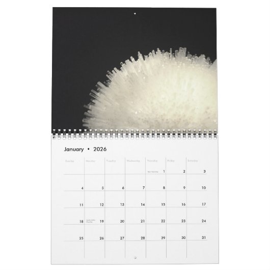 Calendrier Rock et Gem (Jan 2026)