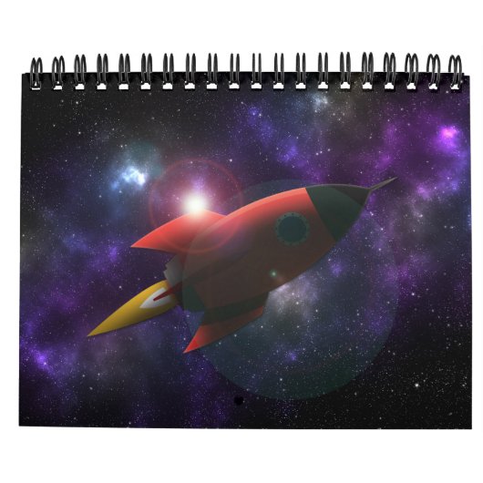 Calendrier Rockey in space (Dos)
