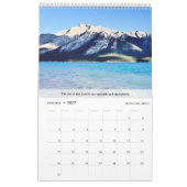 Calendrier Rocky Mountains & Lakes Inspirational Photo (Jan 2027)