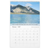 Calendrier Rocky Mountains & Lakes Inspirational Photo (Feb 2027)