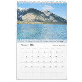 Calendrier Rocky Mountains & Lakes Inspirational Photo (Feb 2026)