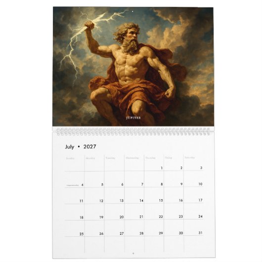 Calendrier Roman Mythology (Jul 2027)
