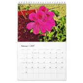 Calendrier Romantic cottage flowers wallpaper (Feb 2027)