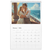 Calendrier Romantic Couples Calendar 2026 01B (Feb 2026)