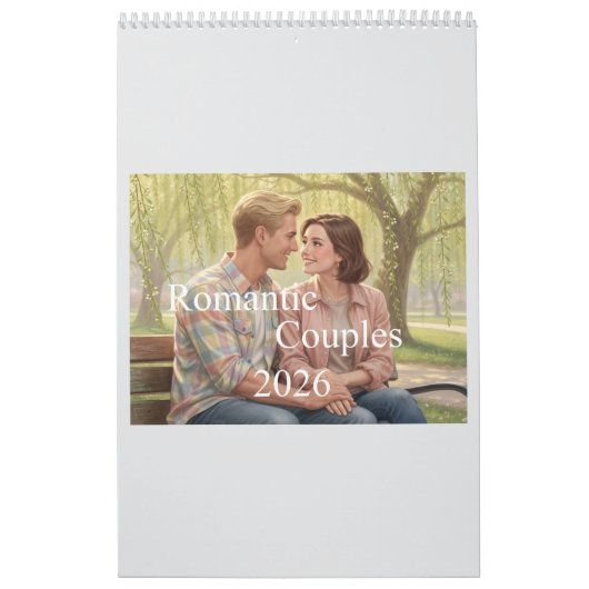 Calendrier Romantic Couples Calendar 2026 02B (Protection)