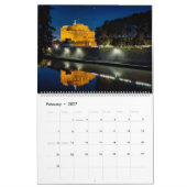 Calendrier Rome la nuit (Feb 2027)