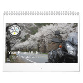 Calendrier rond des cavaliers 2013 d'année (Protection)