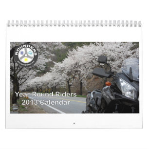 Calendrier rond des cavaliers 2013 d'année