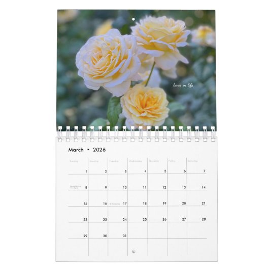 Calendrier Rose (Mar 2026)