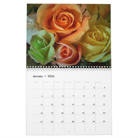 Calendrier Rose 2023 (Jan 2026)
