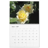 Calendrier Rose 2025 Fleurs florales murales (Mar 2027)