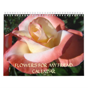 CALENDRIER ROSE Cadeau AMIS Roses de Noël