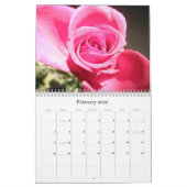 Calendrier rose de fleur de photos de photo de (Feb 2026)