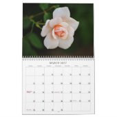 Calendrier rose des fleurs de photographie (Mar 2027)