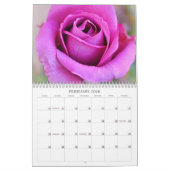 Calendrier rose des fleurs de photographie (Feb 2026)