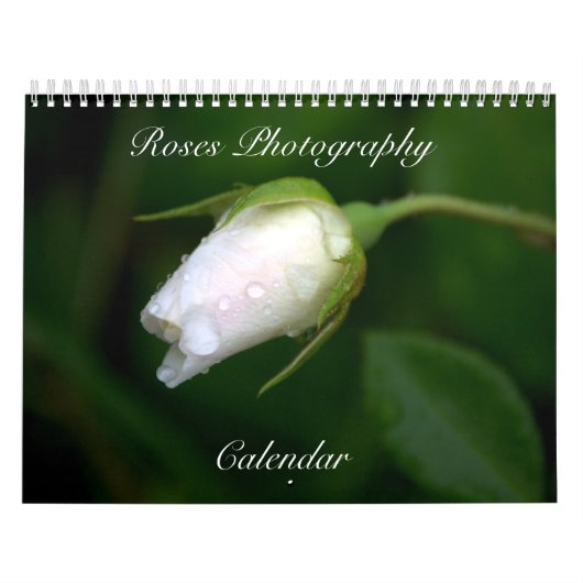 Calendrier rose des fleurs de photographie (Protection)