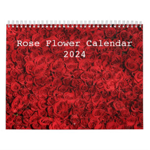 Calendrier rose Flower 2024