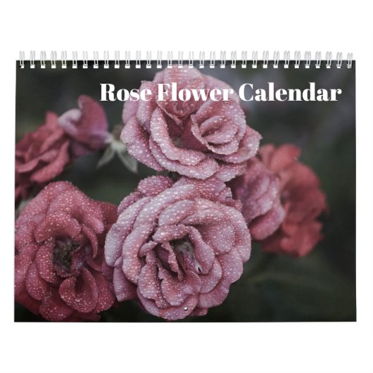 Calendrier rose Flower 2025 (Protection)
