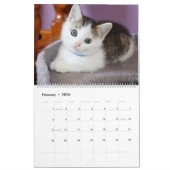 Calendrier Rose Glitter Gold Foil Signature Monogramme Photo (Feb 2026)