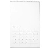 Calendrier Rose Gold Custom Business (Mar 2027)