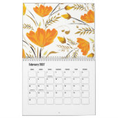 Calendrier Rose jaune (Feb 2027)