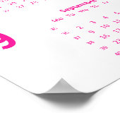 Calendrier Rose Minimaliste 2019 Poster (Coin)