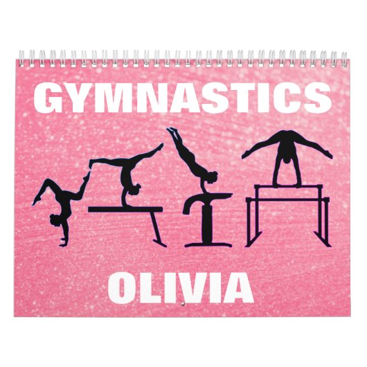Calendrier Rose Pastel de Gymnastique (Protection)