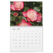 Calendrier rose personnalisé (Mar 2027)
