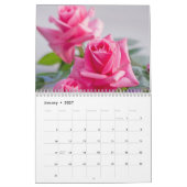 Calendrier rose personnalisé (Jan 2027)