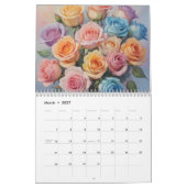 Calendrier Rose romantique (Mar 2027)