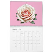 Calendrier Rose romantique (Feb 2027)
