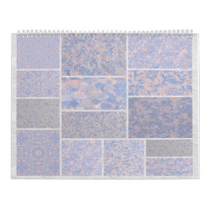 Calendrier Rose rose et bleu clair