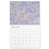 Calendrier Rose rose et bleu clair (Mar 2027)