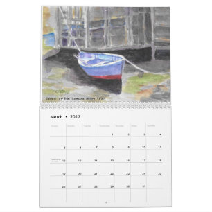 Calendrier Roseann Meserve Maine Aquarelle