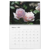 Calendrier Roses (Feb 2027)