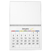 Calendrier Roses (Jan 2027)