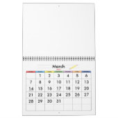 Calendrier Roses (Mar 2027)