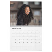 Calendrier Roses bleues et roses Shabby Chic Bois Photo (Feb 2026)