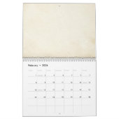 Calendrier Roses de Purple Heart épousant le livre de signe (Feb 2026)