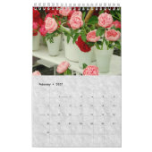 Calendrier Roses d'été (Feb 2027)